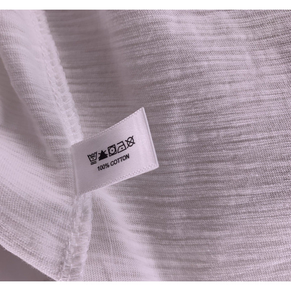 Lisa Todd White Embroidered "Blah Blah" Long Sleeve V-Neck Top Women's Small - Picture 10 of 12